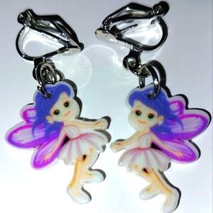 Super cute girls clip-on earrings